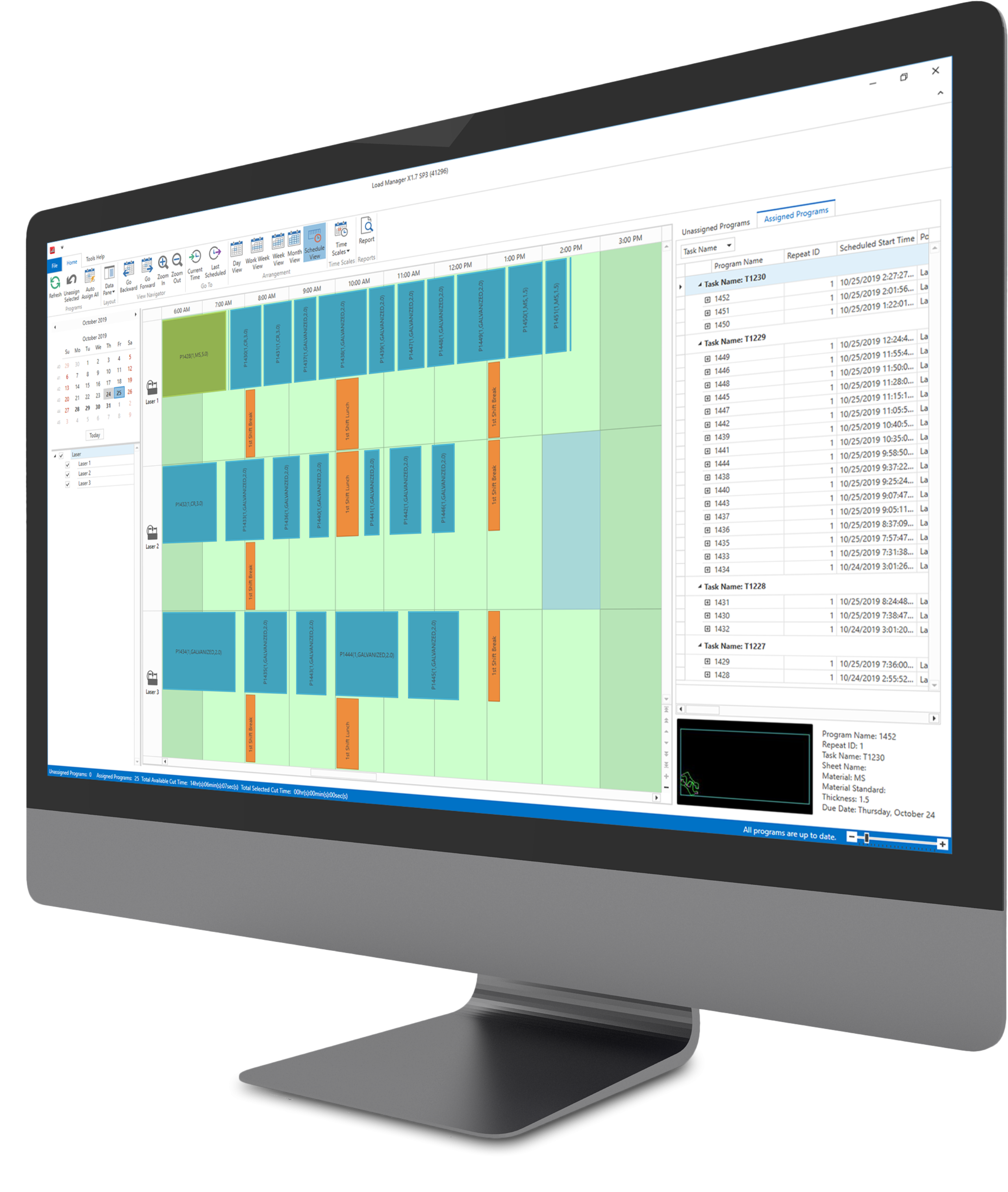 Load Manager module | Voortman Steel Machinery